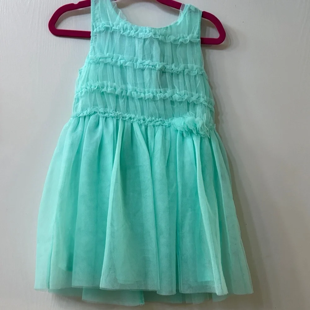 Guess Girls Mint Green Tulle Party Dress